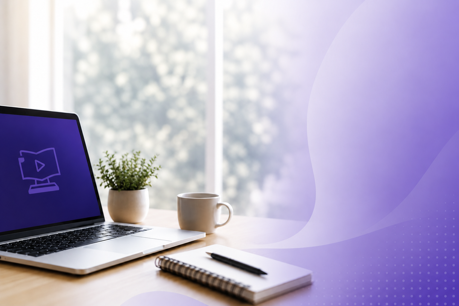 Notebook con la identidad visual de Instruccional eLearning